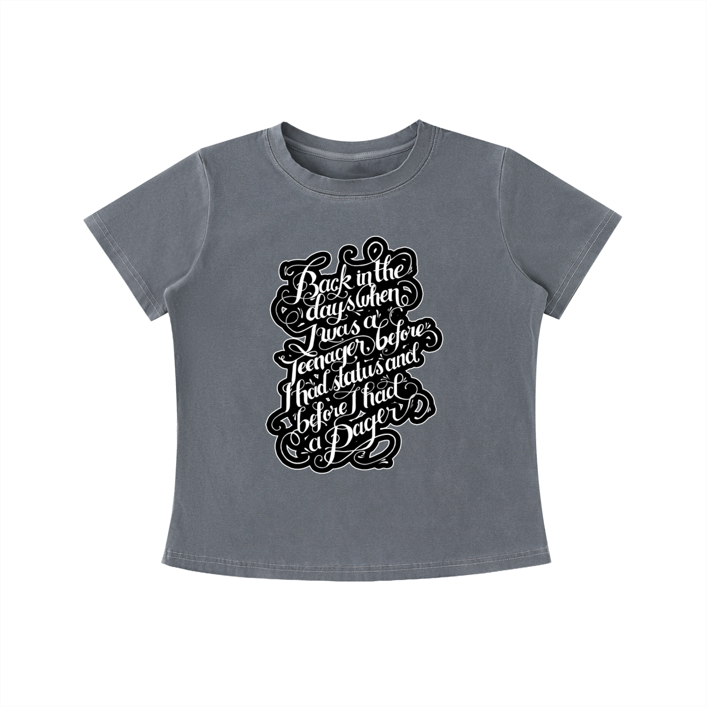 "Back in the Day" Vintage Wash Slim Fit T-shirt