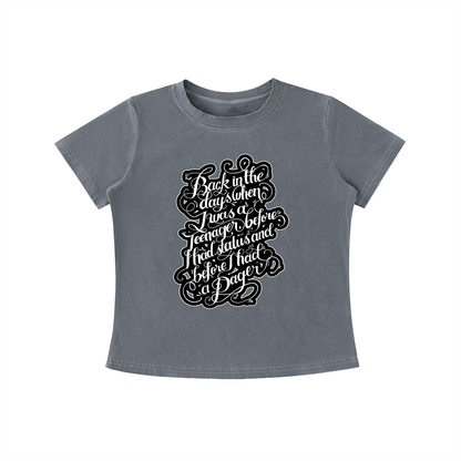 "Back in the Day" Vintage Wash Slim Fit T-shirt
