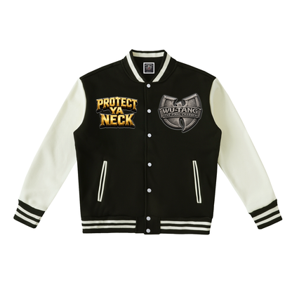 PYN™ x BKRP™ "The Final Chamber" Two-Tone Fleeced Varsity Jacket