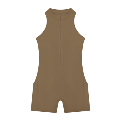 Brooklyn Republic Essentials™ Women’s Quarter-Zip Yoga Romper