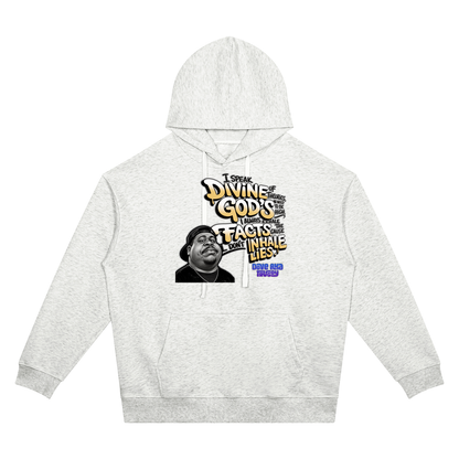 "Divine Theories" Oversized Drop Shoulder Hoodie
