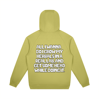 "How High" Oversized Raglan Pullover Hoodie