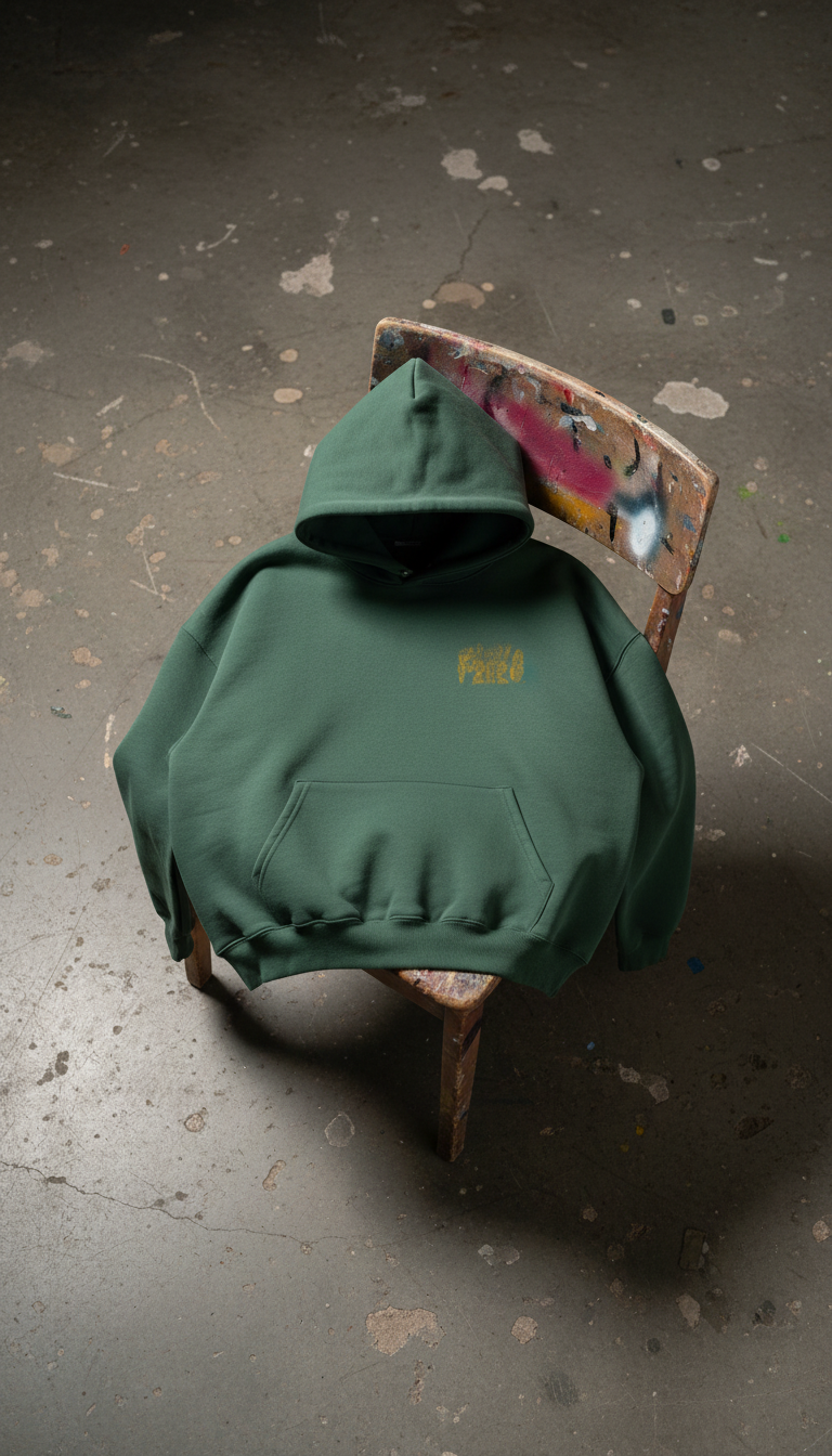 Heavyweight Hoodie In Studio Green