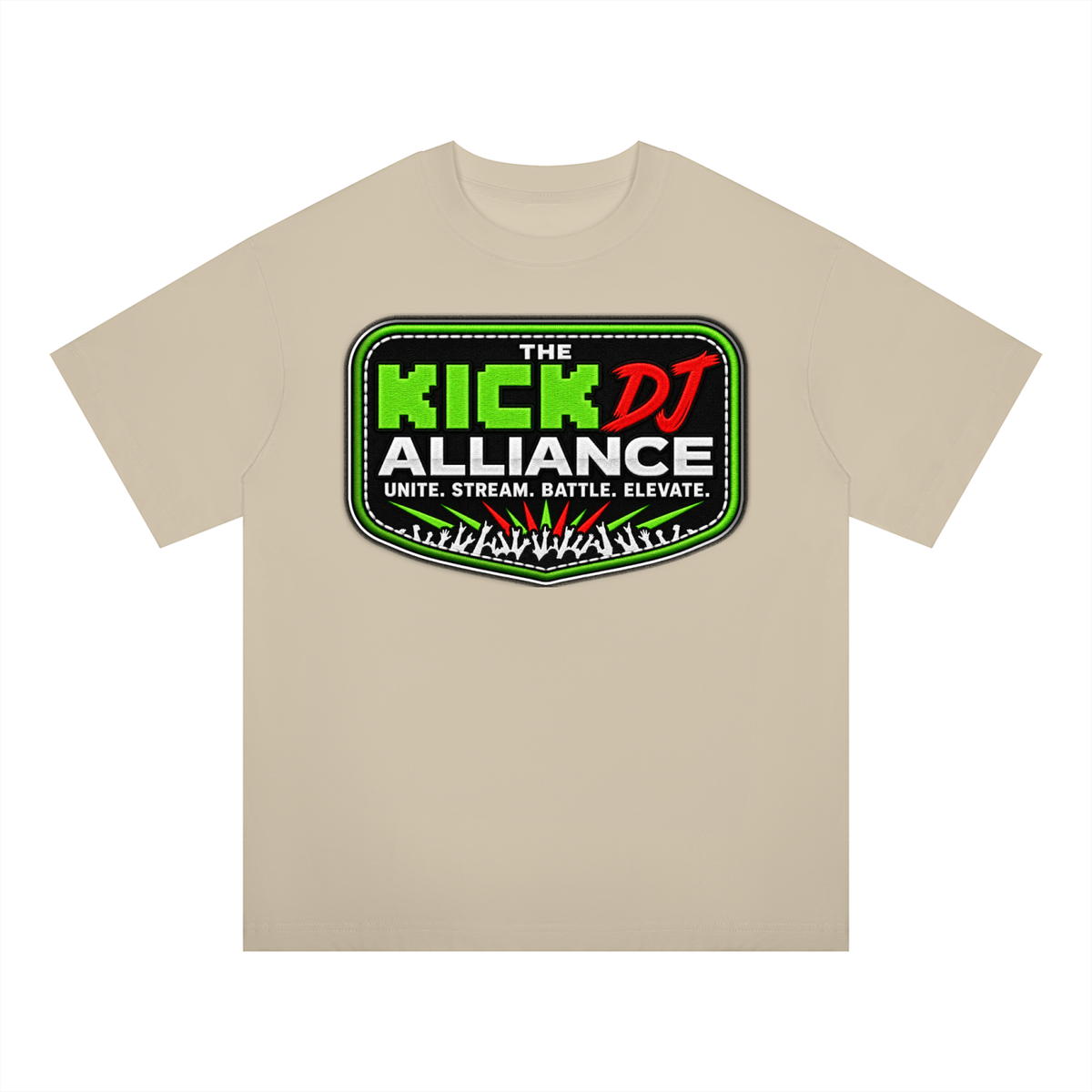 "KICK DJ Alliance" Oversized Drop Shoulder T-Shirt