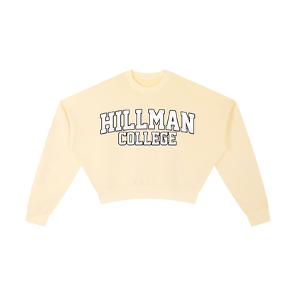 "Hillman College" Vintage Washed Cropped Sweatshirt