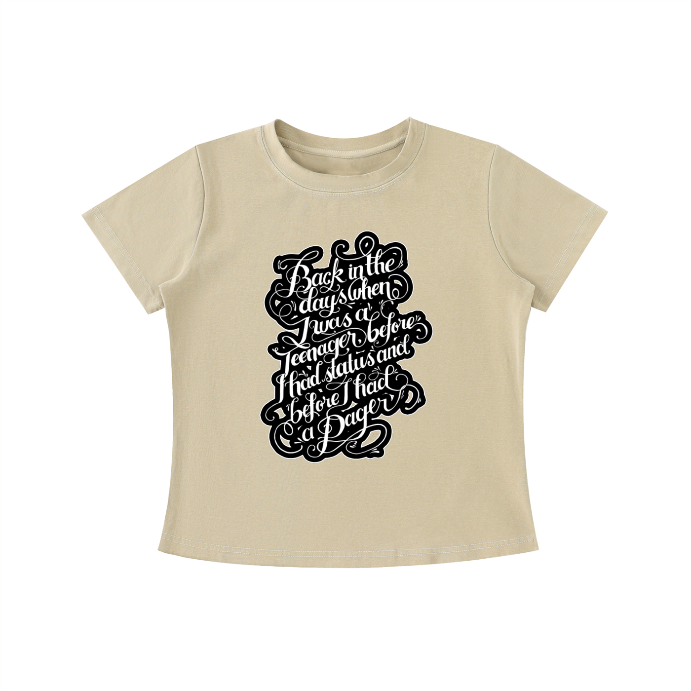 "Back in the Day" Vintage Wash Slim Fit T-shirt