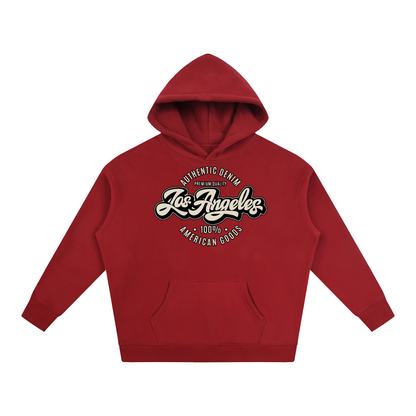 “LA Denim Mfg.” Oversize Fleeced Hoodie