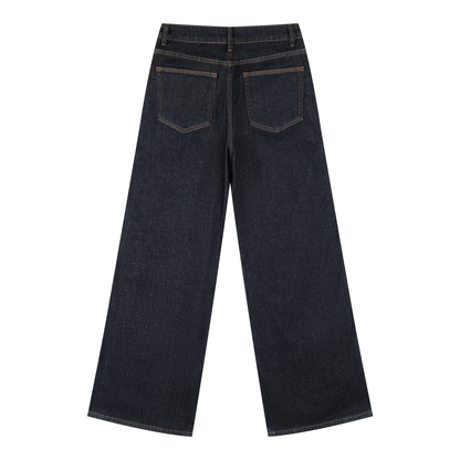 PYN™ x BKRP™ "Cut & Sew" Women's Straight-Leg Denim Jeans