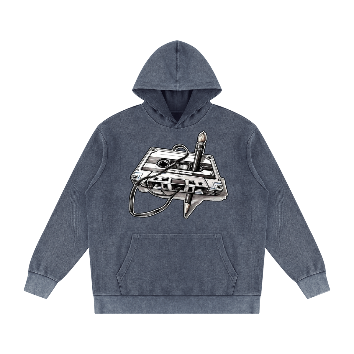 "Masterpiece" Mineral Wash Oversized Hoodie