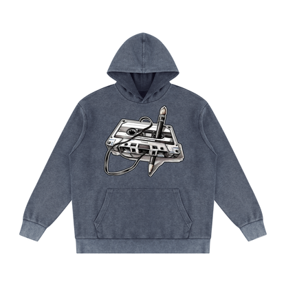 "Masterpiece" Mineral Wash Oversized Hoodie