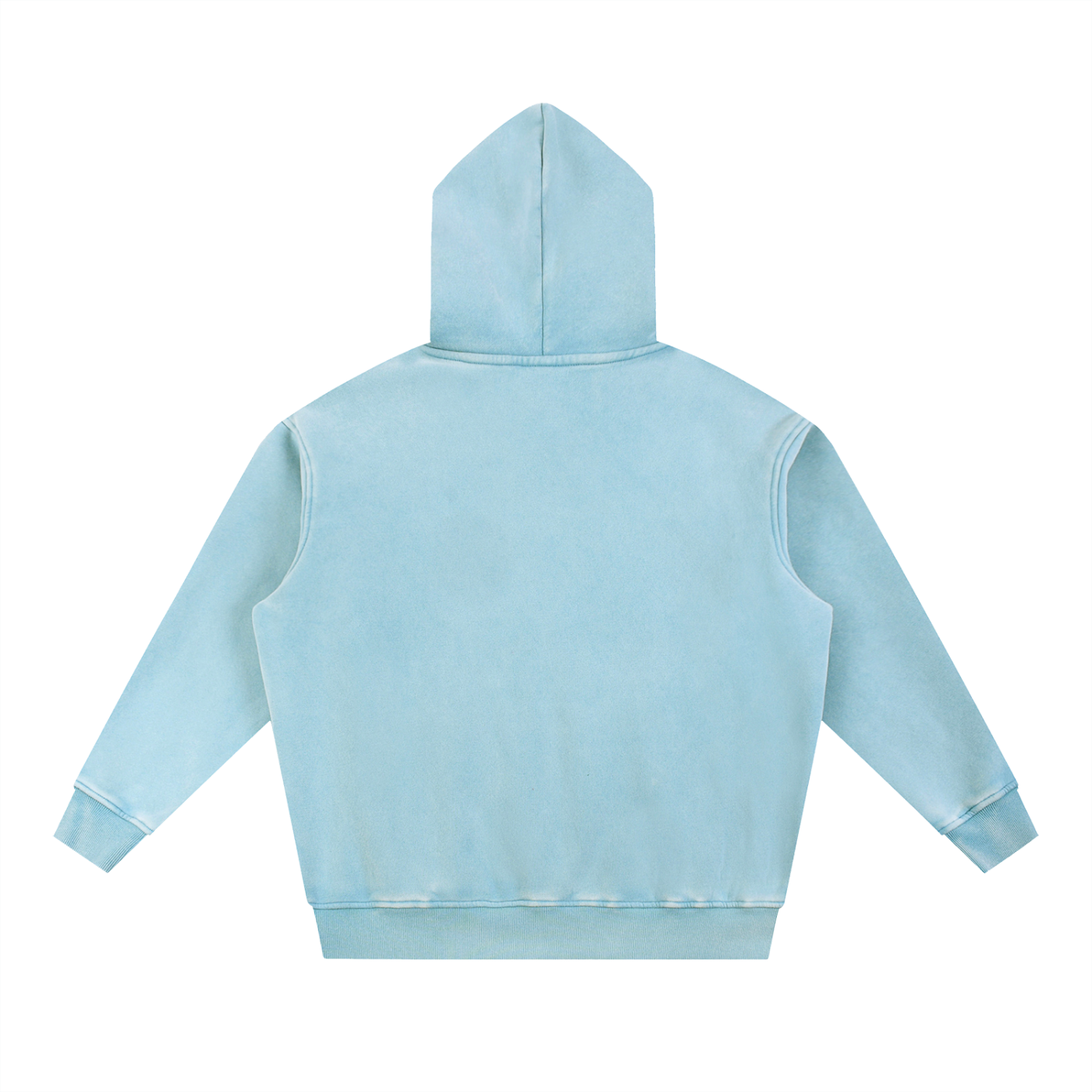 PYN™x BKRP™  "Shaolin Style" Snow Wash Fleece Oversize Hoodie