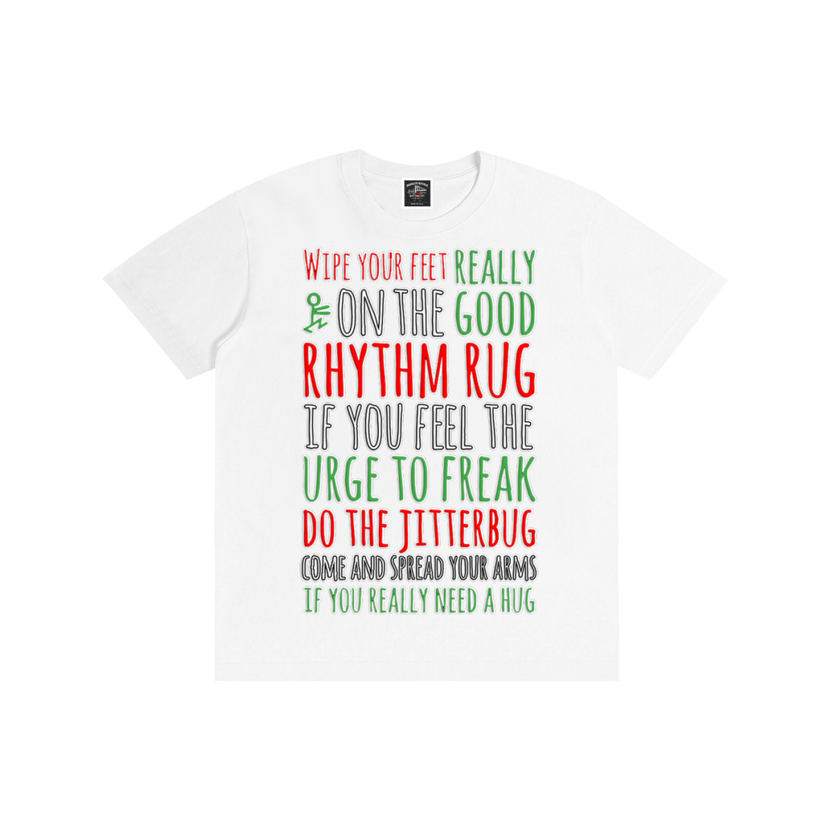 "Rhythm Rug" Pure Cotton T-Shirt