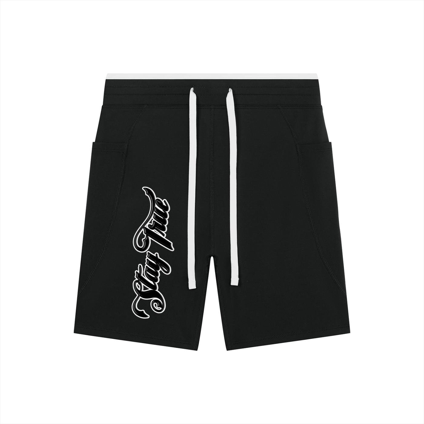 "Brooklyn Republic Essentials" Women's High Rise Color Block Yoga Shorts