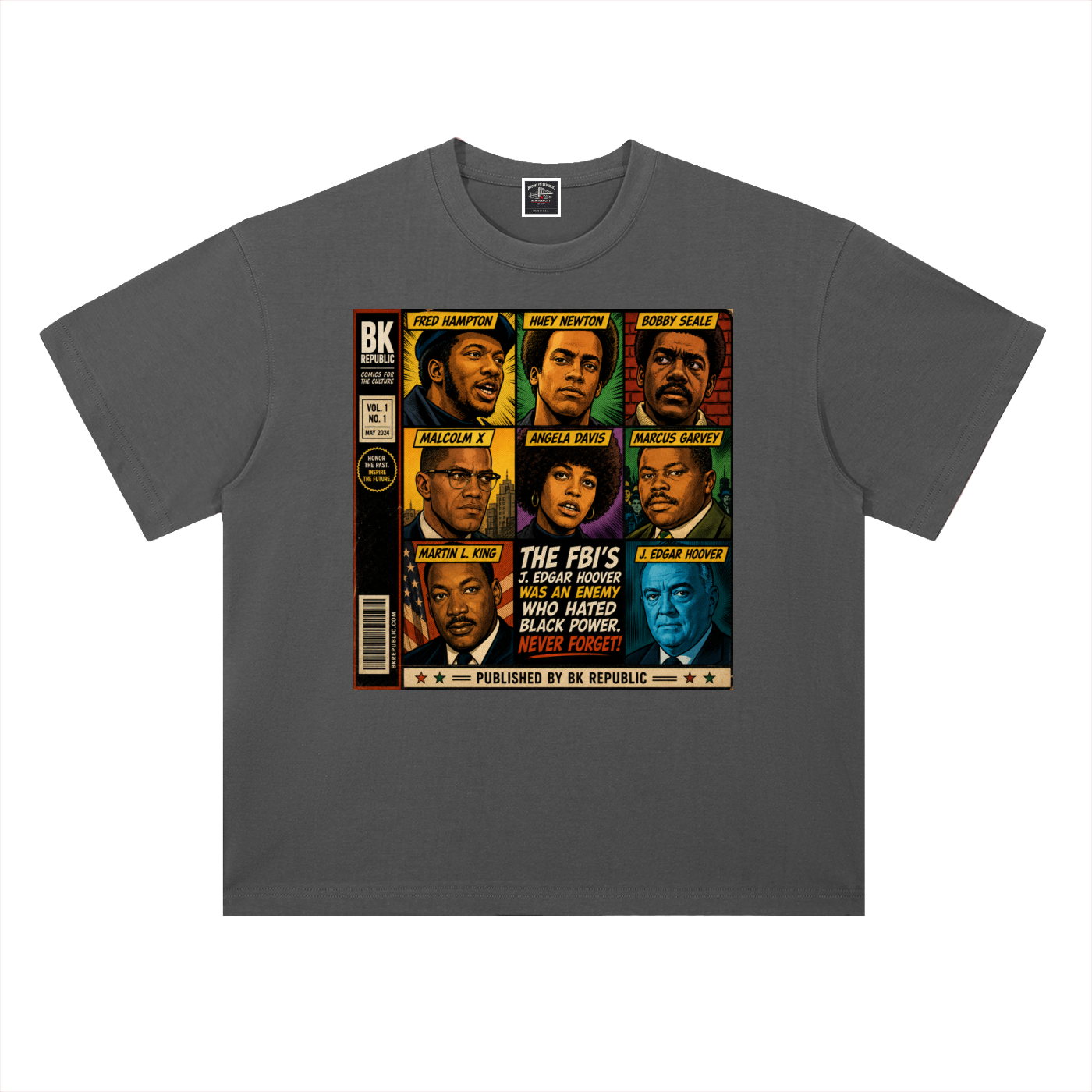 "America's Most Wanted" Heavyweight Drop Shoulder Cotton T-Shirt