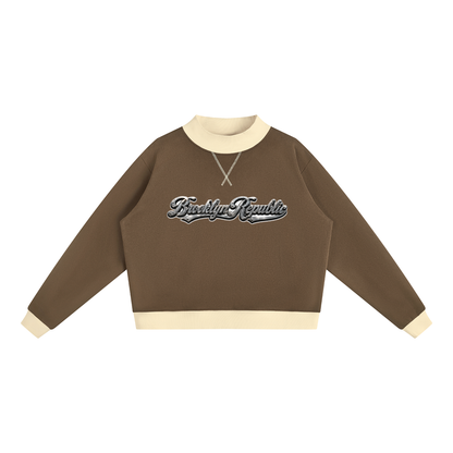 Brooklyn Republic Essentials™ Women’s Mock Neck Crewneck Sweatshirt