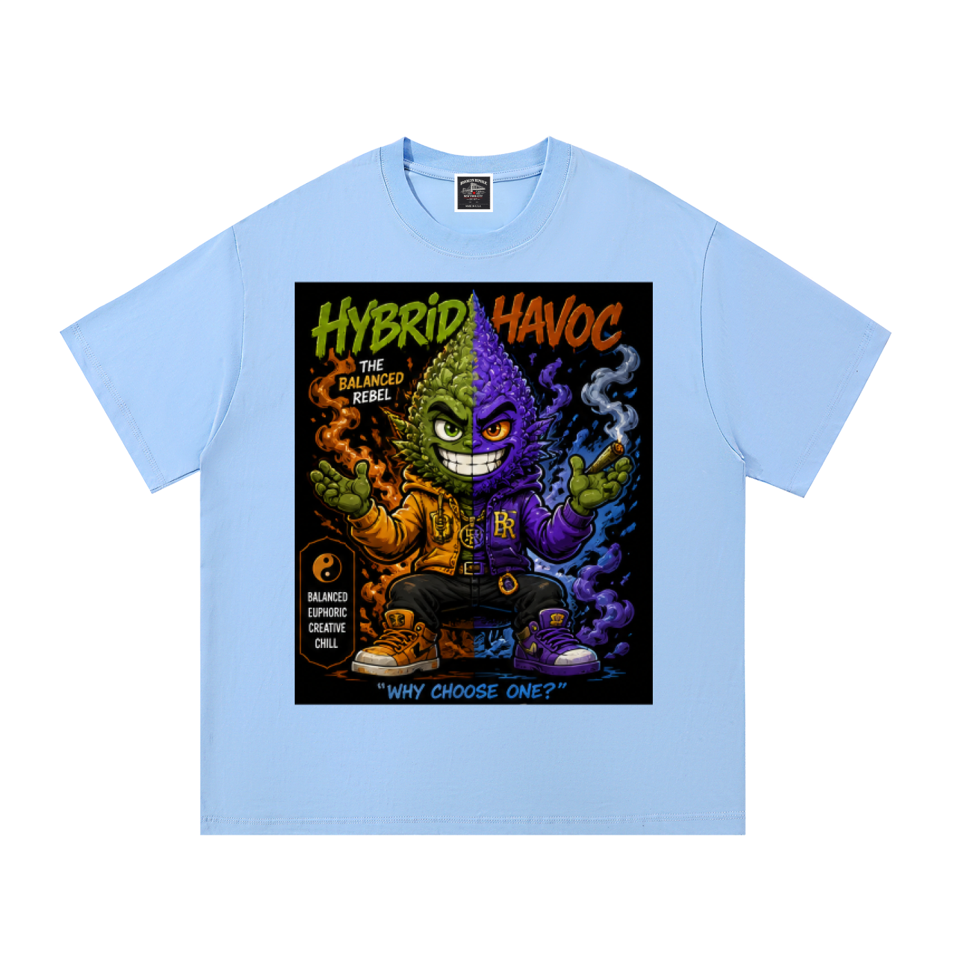 Sparksky & Dutch™ "Hybrid Havoc" Cotton T-Shirt