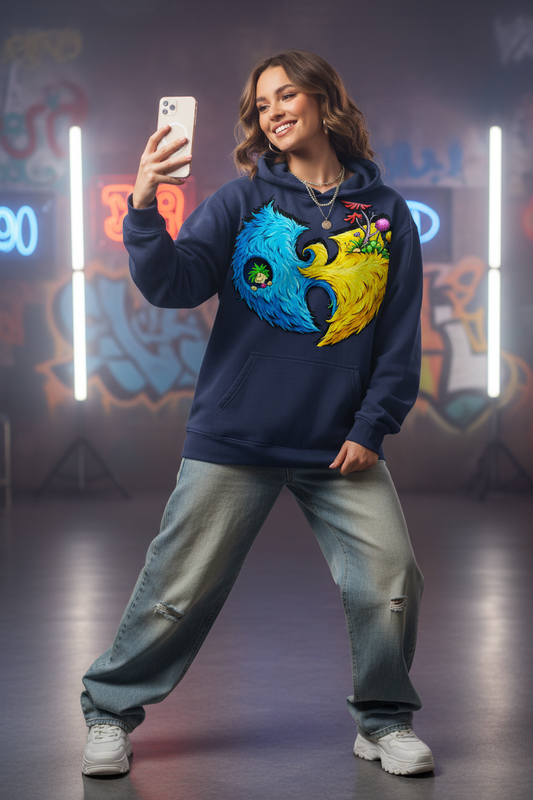 PYN™ "Wally Champ" Sunfade Fleeced Hoodie
