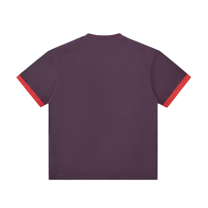 "Buhloone Mindstate" Contrast Cuff Cuffed T-Shirt
