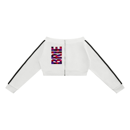 Body by Brie™ Women's Off-Shoulder Full Zip Hoodie