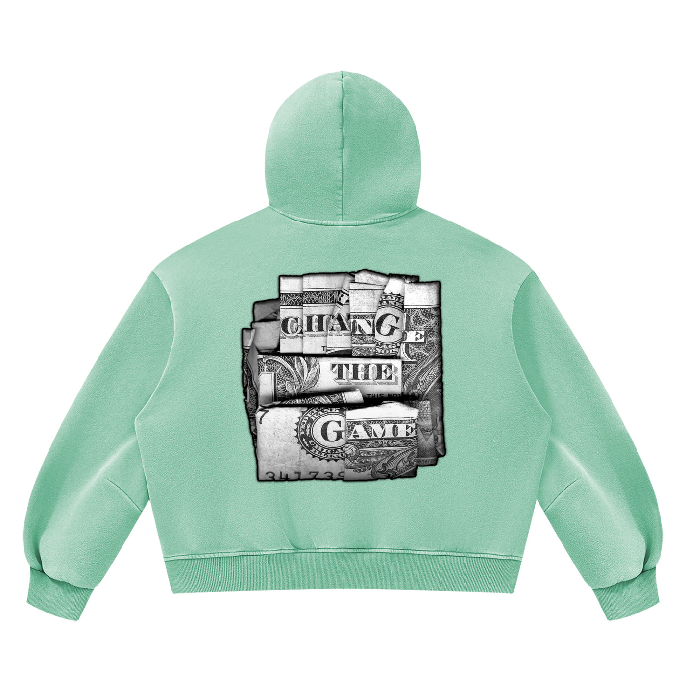 "Double Entendre" Vintage Wash Boxy Fleece Hoodie