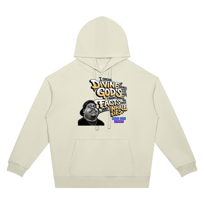 "Divine Theories" Oversized Drop Shoulder Hoodie