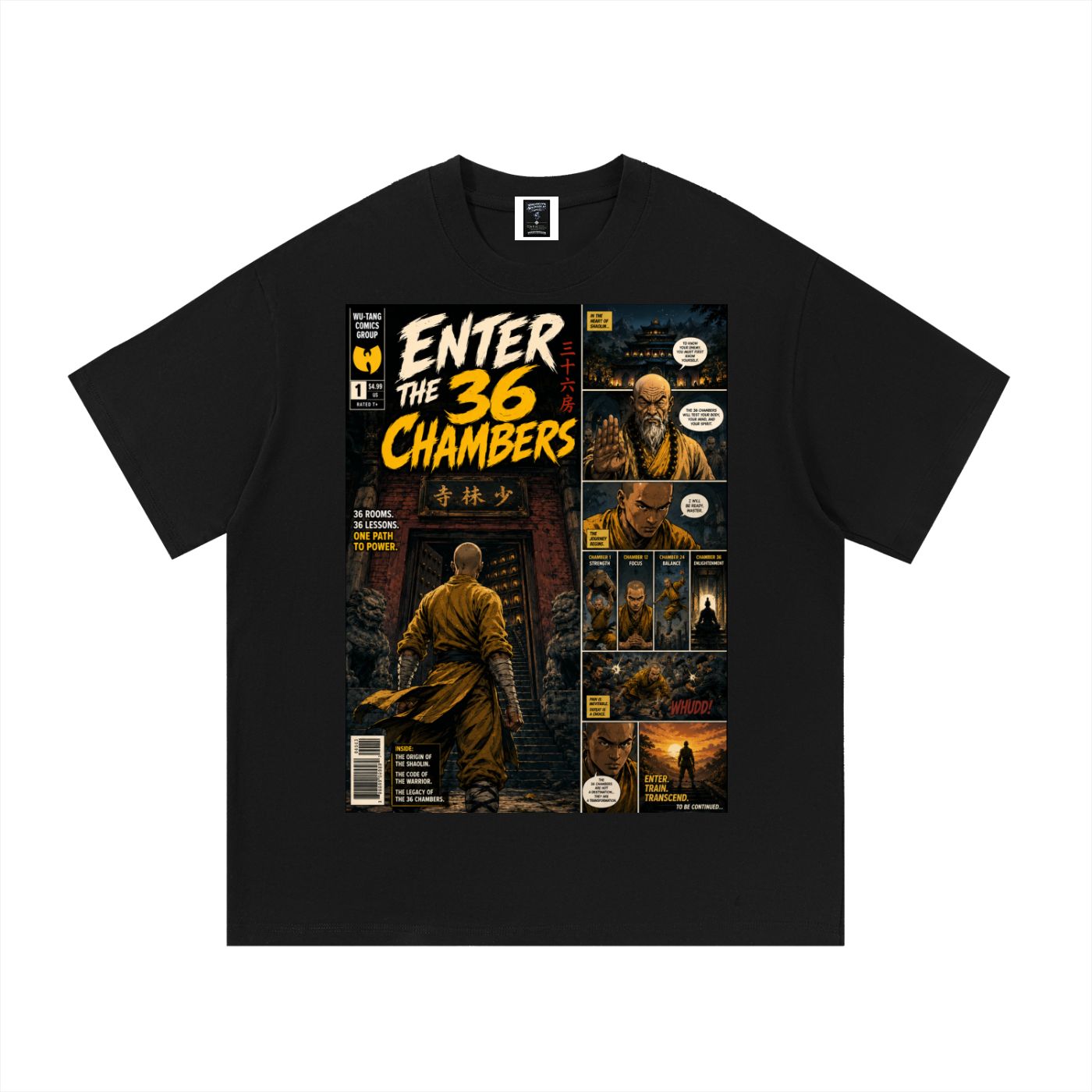 PYN™ x BKRP™ "Enter the 36 Chambers" Essential Cotton T-Shirt