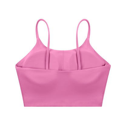"STAY TRUE" Spaghetti Strap Yoga Sports Bra