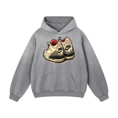 "AJ 3" Heavyweight Sunfade Oversized Hoodie