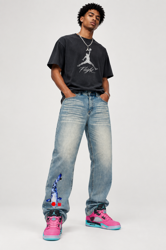 Brooklyn Zoo™ "Kingfish" Men’s Vintage Wash Denim Jeans
