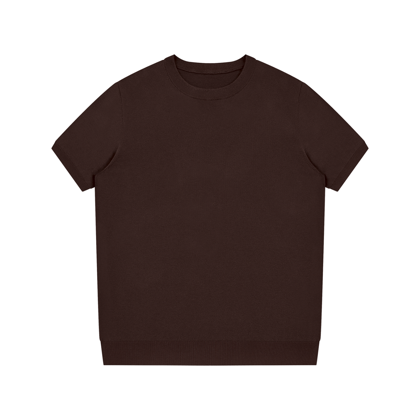 "Brooklyn Republic Essentials" Crewneck Knit T-Shirt