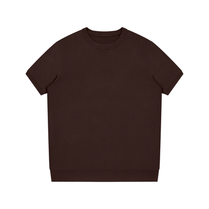 "Brooklyn Republic Essentials" Crewneck Knit T-Shirt
