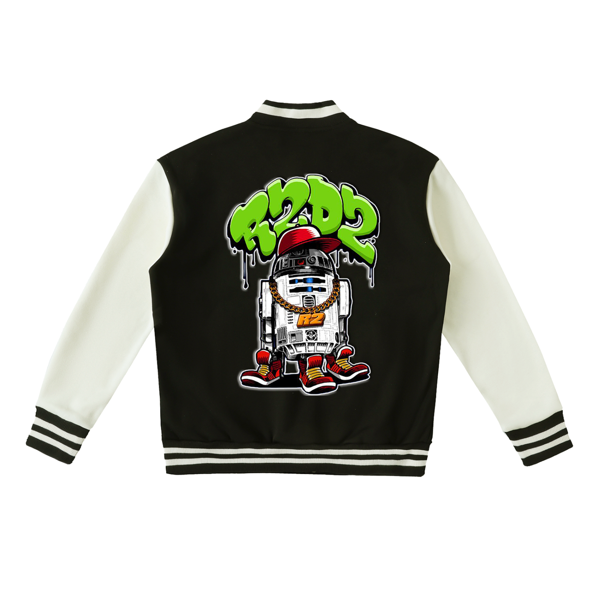 "The Republic" Two-Tone Fleeced Varsity Jacket