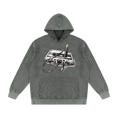 "Masterpiece" Mineral Wash Oversized Hoodie