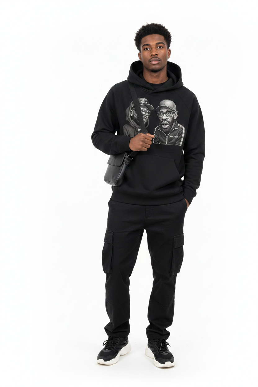 "How High" Oversized Raglan Pullover Hoodie