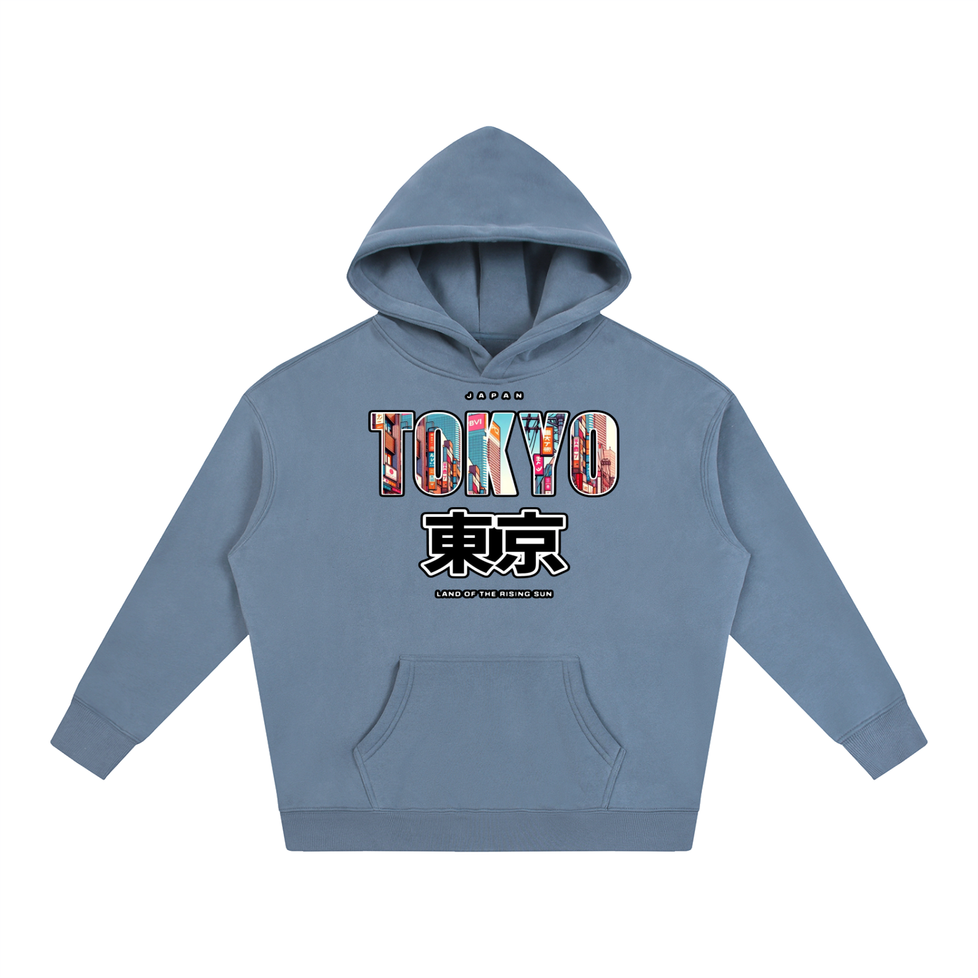 "Land of the Rising Sun" Oversize Fleeced Hoodie