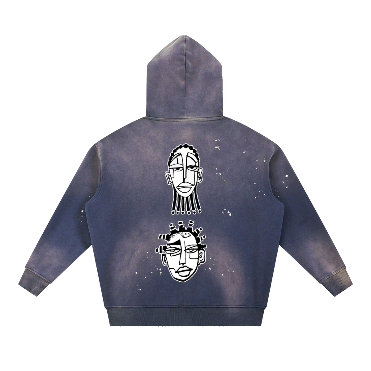 "Nappily Ever After" Vintage Washed Frayed Fleece Hoodie