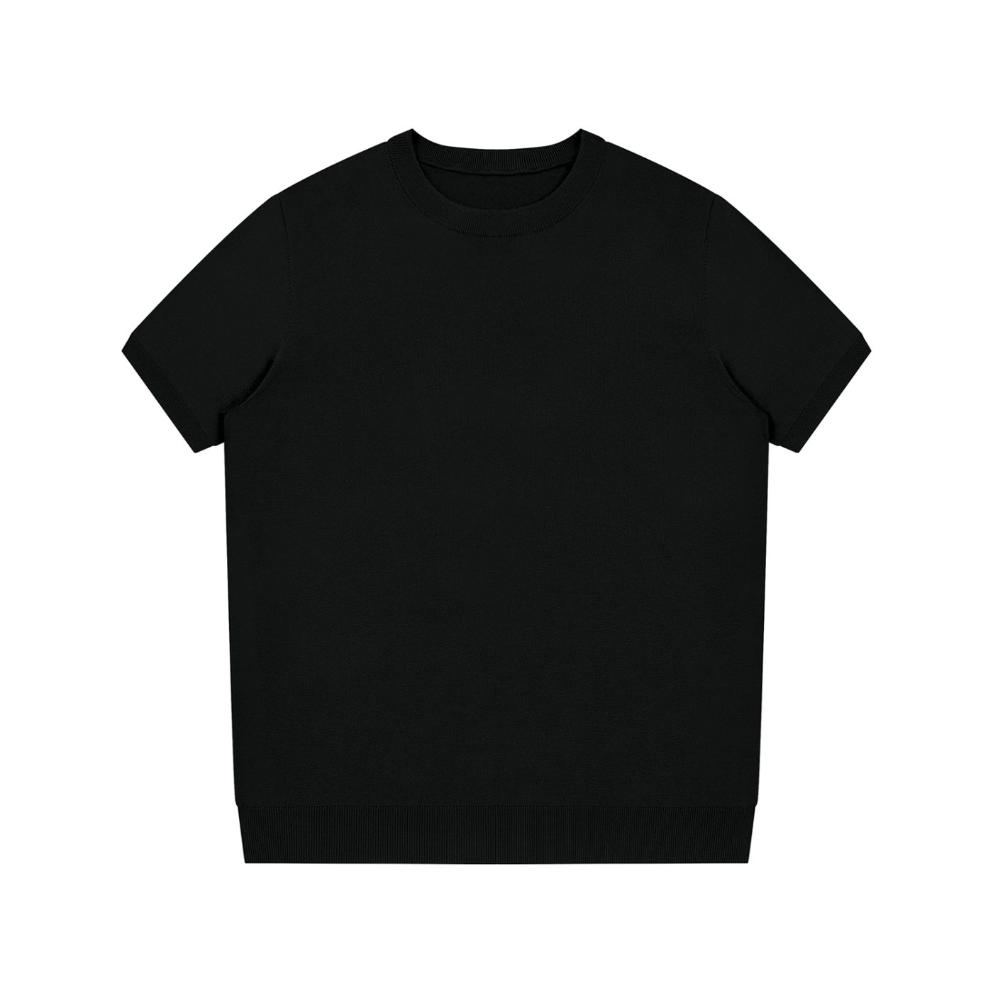 "Brooklyn Republic Essentials" Crewneck Knit T-Shirt