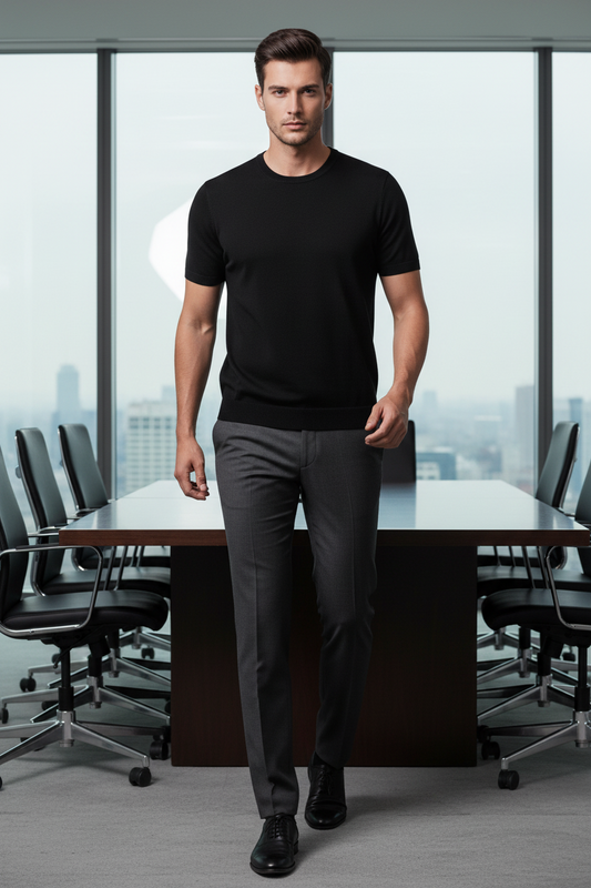 Brooklyn Republic essentials™ Crewneck Knit T-Shirt
