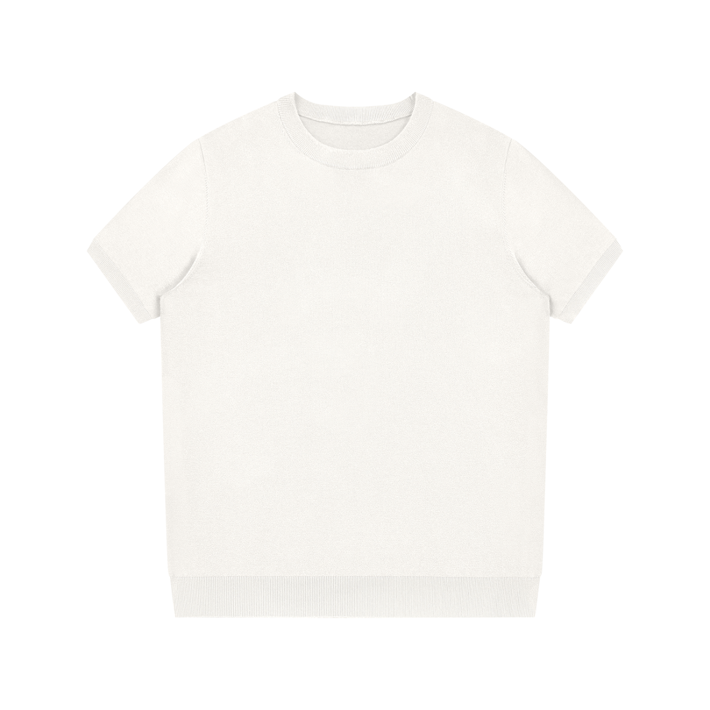 "Brooklyn Republic Essentials" Crewneck Knit T-Shirt