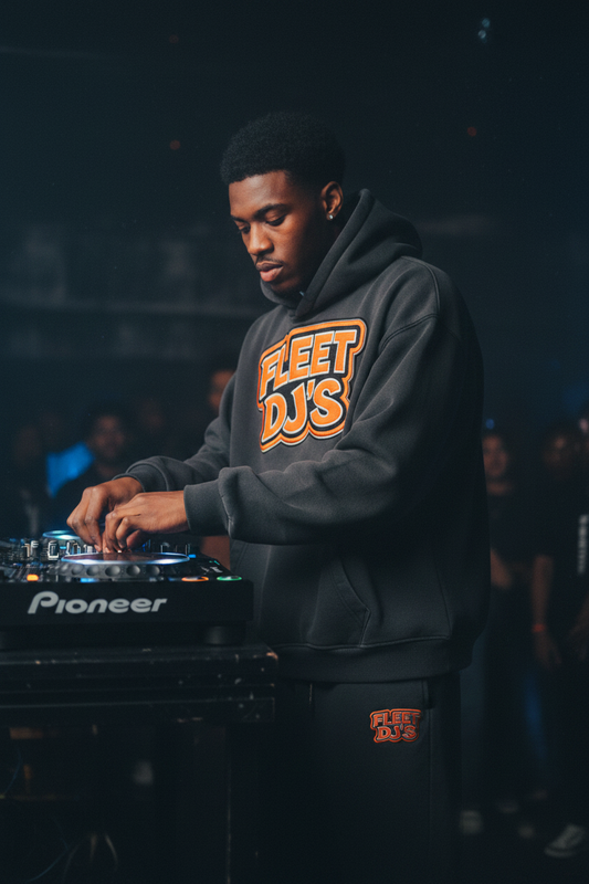 "Fleet DJ's" Vintage Wash Boxy Fleece Sweatsuit