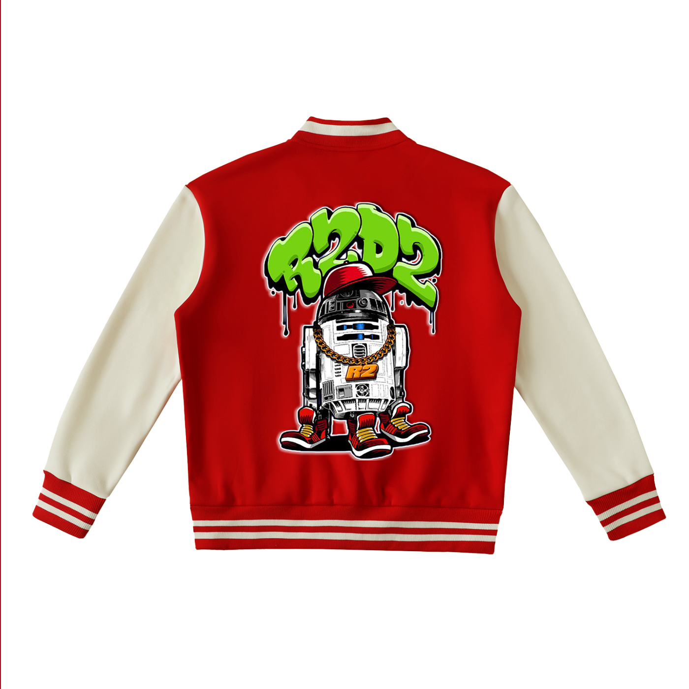 "The Republic" Two-Tone Fleeced Varsity Jacket