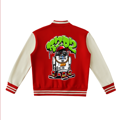 "The Republic" Two-Tone Fleeced Varsity Jacket