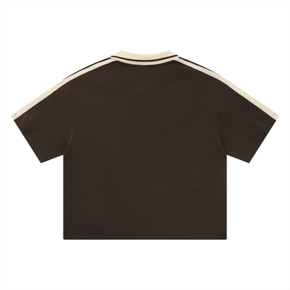 "Golden Standard" Color Block Polo Shirt