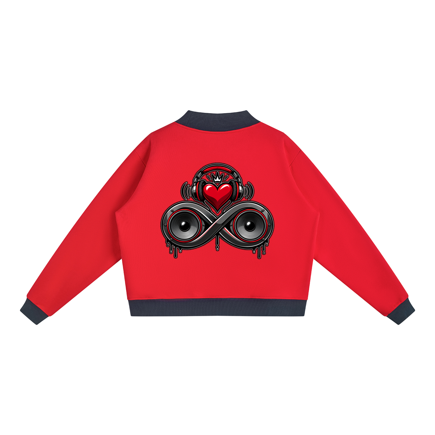 Infinity Sione™ "Heartbeatz" Mock Neck Crewneck Sweatshirt