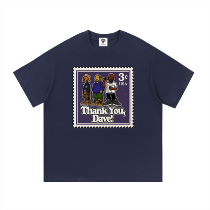 "Thank you, Dave" Postal Stamp Cotton T-Shirt