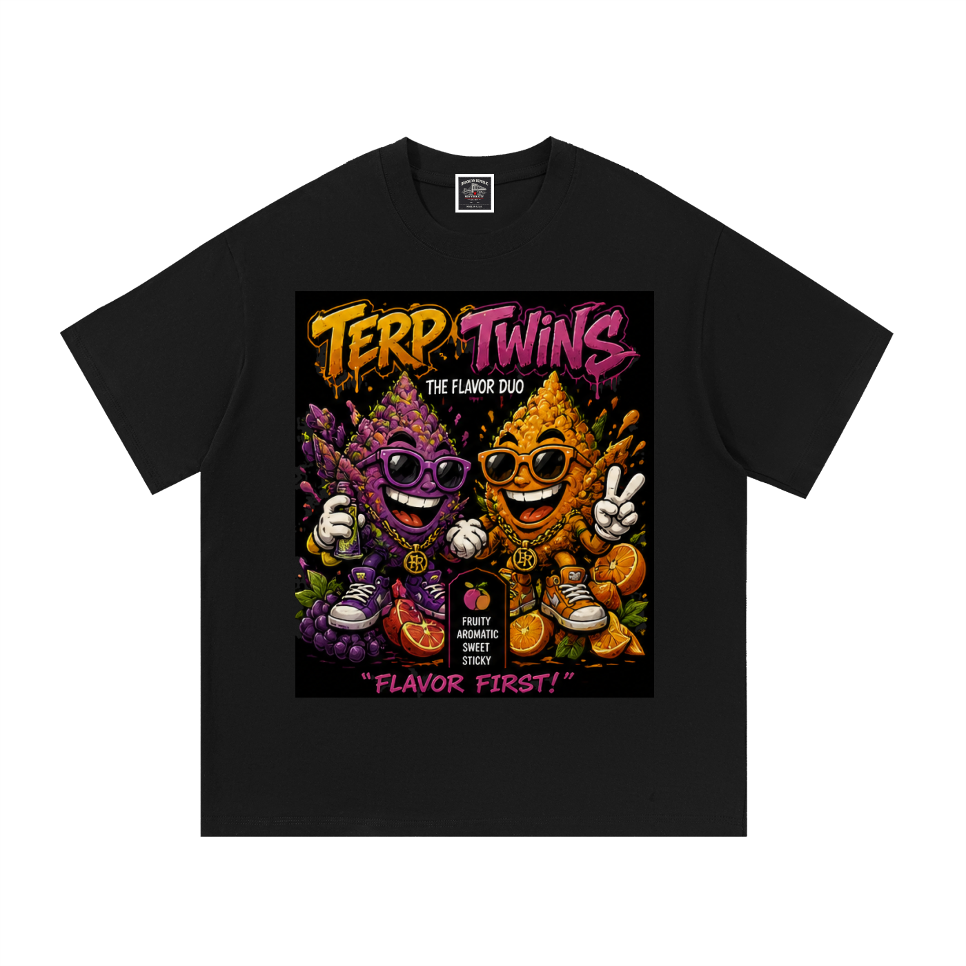 Sparksky & Dutch™ "Terp Twins" Cotton T-Shirt