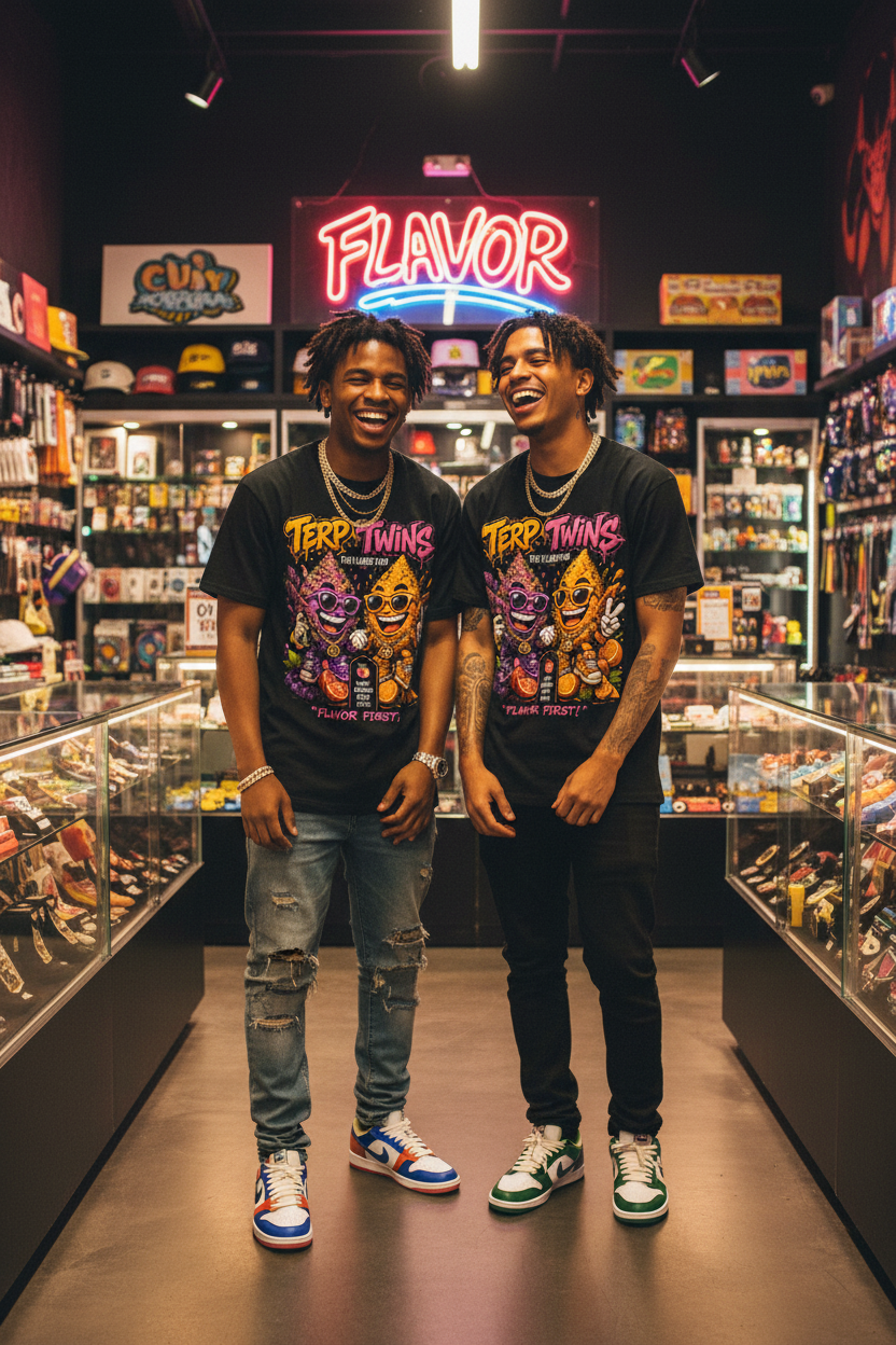 Sparksky & Dutch™ "Terp Twins" Cotton T-Shirt