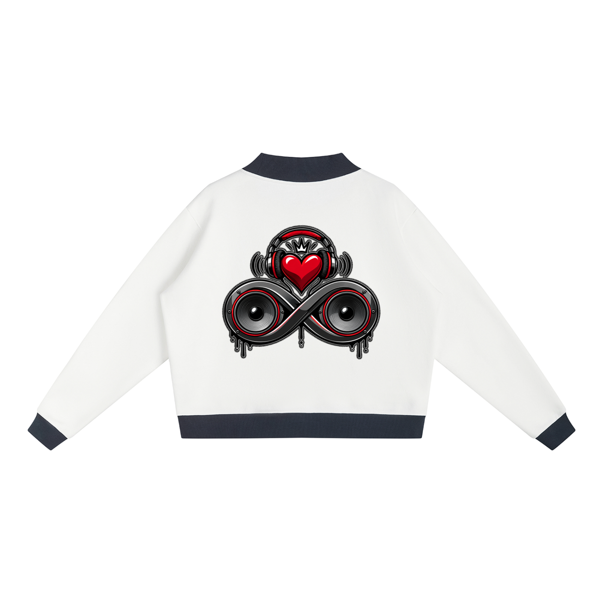 Infinity Sione™ "Heartbeatz" Mock Neck Crewneck Sweatshirt