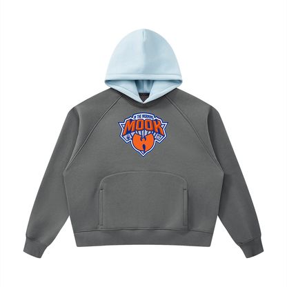 PYN™ "Mook in the Morning" Fleece Raglan Color Block Hoodie