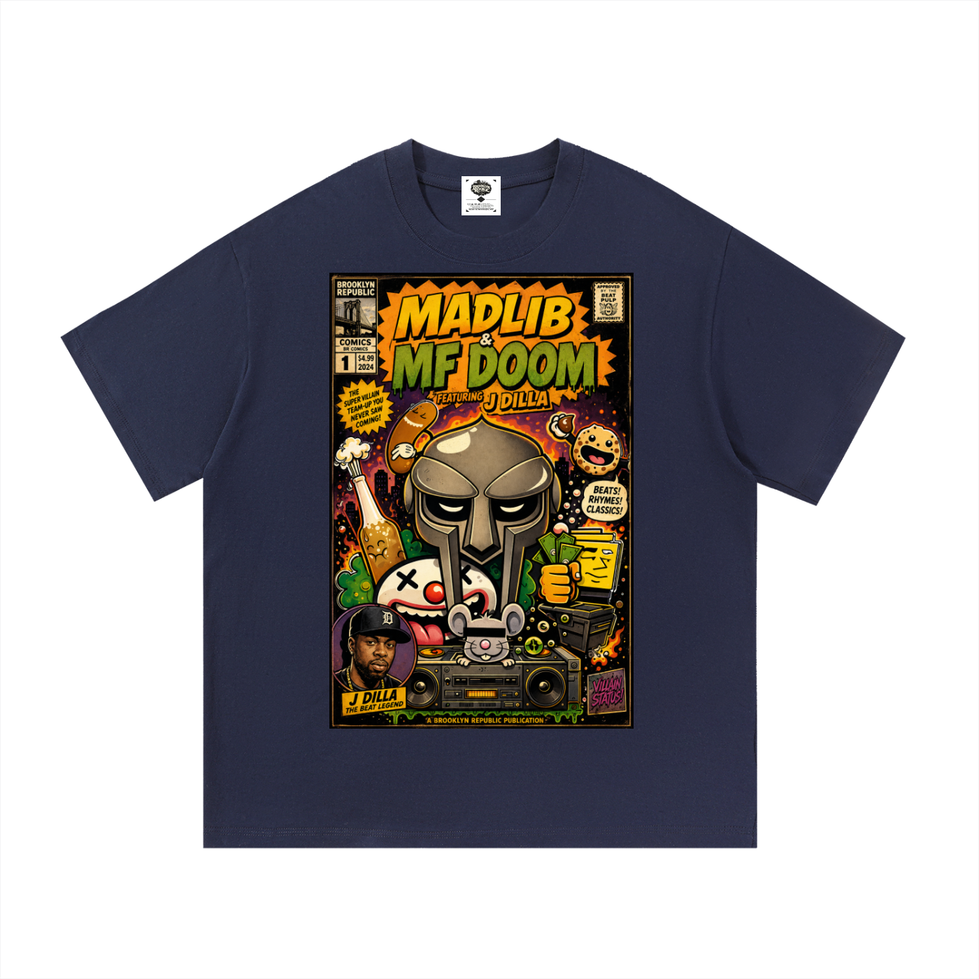 "The Adventures of MadLib and MF Doom" Cotton T-Shirt